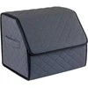 Bagažinės daiktadėžė EVAtech ECO S 30x30x35 cm - pilka / juodi kraštai / pilkos siūlės / juodas vidus