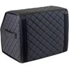 Bagažinės daiktadėžė EVAtech ECO S 30x30x35 cm - juoda / juodi kraštai / juodos siūlės / juodas vidus
