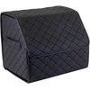 Bagažinės daiktadėžė EVAtech ECO S 30x30x35 cm - juoda / juodi kraštai / juodos siūlės / raudonas vidus