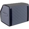 Bagažinės daiktadėžė EVAtech ECO S 30x30x35 cm - pilka / juodi kraštai / pilkos siūlės / raudonas vidus
