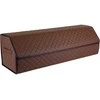 Bagažinės daiktadėžė EVAtech ECO XXL 30x30x100 cm - ruda / juodi kraštai / rudos siūlės / raudonas vidus