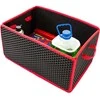 Bagažinės daiktadėžė EVAtech LightBox 33x50x25 cm - juoda / raudoni kraštai