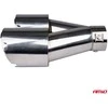 Duslintuvo antgalis 32-52 mm, nerūdijančio plieno, chromuotas, dvigubas, kairysis AMiO-04067