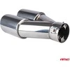 Duslintuvo antgalis 32-52 mm, nerūdijančio plieno, dvigubas, chromuotas AMiO-04062