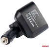 Dvigubas automobilio maitinimo lizdas 2x USB + 1x USB-C 12/24V, max 200W, AMIO-04173