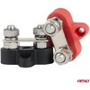 Dvigubas M8 baterijos paskirstymo blokas, max 48V, 2 jungtys, 2 vnt., AMIO-03806