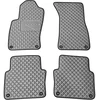 Eko odos kilimėliai QuiltyMats AUDI A8 2002-2009m. (D3) (Pilka / pilkos siūlės)