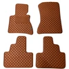 Eko odos kilimėliai QuiltyMats BMW X3 2003-2010m. (E83) (Ruda / rudos siūlės)