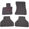 Eko odos kilimėliai QuiltyMats BMW X5 2007-2013m. (E70) (Juoda / raudonos siūlės)