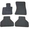 Eko odos kilimėliai QuiltyMats BMW X5 2007-2013m. (E70) (Juoda / juodos siūlės)