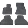 Eko odos kilimėliai QuiltyMats BMW X5 2013-2018m. (F15) (Juoda / juodos siūlės)