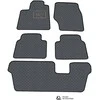 Eko odos kilimėliai QuiltyMats CHRYSLER PACIFICA nuo 2021m. (I, II ir III eilės, Hibridas) (Pilka / pilkos siūlės)