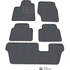 Eko odos kilimėliai QuiltyMats CITROEN C4 GRAND PICASSO 2006-2013m. (7v., I, II ir III eilės) (Pilka / pilkos siūlės)
