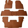 Eko odos kilimėliai QuiltyMats DODGE DURANGO nuo 2011m. (I, II ir III eilės 6v.) (Ruda / rudos siūlės)