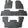 Eko odos kilimėliai QuiltyMats DODGE DURANGO nuo 2011m. (I, II ir III eilės 6v.) (Juoda / juodos siūlės)