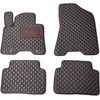 Eko odos kilimėliai QuiltyMats HYUNDAI TUCSON 2015-2021m. (3 karta TL) (Juoda / raudonos siūlės)