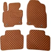 Eko odos kilimėliai QuiltyMats MAZDA CX-5 2012-2016m. (Ruda / rudos siūlės)