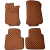 Eko odos kilimėliai QuiltyMats MERCEDES-BENZ R-class W251 2005-2015m. (Ruda / rudos siūlės)