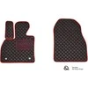 Eko odos kilimėliai QuiltyMats OPEL COMBO 2012-2017m. (Juoda / raudonos siūlės)