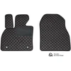 Eko odos kilimėliai QuiltyMats RENAULT KANGOO 2008-2020m. (Krovininis) (Juoda / juodos siūlės)