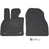 Eko odos kilimėliai QuiltyMats RENAULT KANGOO 2008-2020m. (Krovininis) (Juoda / pilkos siūlės)