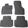 Eko odos kilimėliai QuiltyMats SKODA OCTAVIA nuo 2020m. (Juoda / juodos siūlės)