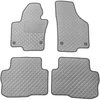 Eko odos kilimėliai QuiltyMats SKODA SUPERB 2008-2015m. (Pilka / pilkos siūlės)