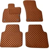 Eko odos kilimėliai QuiltyMats SKODA SUPERB 2015-2023m. (Ruda / rudos siūlės)