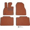 Eko odos kilimėliai QuiltyMats TOYOTA AVENSIS 2003-2009m. (Ruda / rudos siūlės)