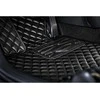 Eko odos kilimėliai QuiltyMats VOLKSWAGEN T5 CARAVELLE 2003-2015m. (I, II ir III eilės ir bag., prailginta 8v.) (Juoda / juodos siūlės)