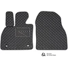 Eko odos kilimėliai QuiltyMats VOLKSWAGEN CADDY 2004-2020m. (Krovininis) (Juoda / pilkos siūlės)