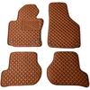 Eko odos kilimėliai QuiltyMats VOLKSWAGEN GOLF 2003-2009m. (Ruda / rudos siūlės)