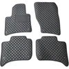 Eko odos kilimėliai QuiltyMats VOLKSWAGEN TOUAREG 2010-2018m. (Juoda / juodos siūlės)