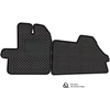 Eko odos kilimėliai QuiltyMats VOLKSWAGEN CRAFTER 2006-2016m. (3 vietos) (Juoda / juodos siūlės)