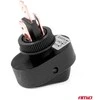 Elipsinis jungiklis su geltonu apšvietimu 12/24V max 30A ON/OFF AMIO-03088