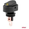 Elipsinis jungiklis su geltonu apšvietimu 12/24V max 30A ON/OFF AMIO-03088