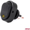Elipsinis jungiklis su geltonu apšvietimu 12/24V max 30A ON/OFF AMIO-03088