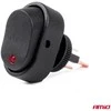Elipsinis jungiklis su raudonu apšvietimu 12/24V max 30A ON/OFF AMIO-03089