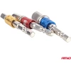 Galvučių adapterių suktuvui rinkinys, 1/4" / 3/8" / 1/2", 3 vnt., AMIO-04936