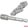 Galvučių adapterių suktuvui rinkinys, 1/4" HEX, 1/4" / 3/8" / 1/2", 3 vnt., AMIO-04933