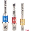 Galvučių adapterių suktuvui rinkinys, 1/4" / 3/8" / 1/2", 3 vnt., AMIO-04936