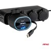 Greitas automobilinis įkroviklis 3.0 su 30W USB-C ištraukiamu kabeliu PD20W AMIO-04176