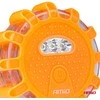 Įspėjamoji LED lemputė automobiliui, 12+3 SMD, 650 mAh, raudona, su akumuliatoriumi AMIO-04673