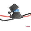 Išplėtimo lizdas su voltmetru, USB ir USB-C 12–24 V, AMIO-03782
