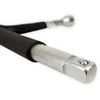 Kryžminis ratų raktas 17–19–21 mm, 1/2", gumuotas, AMIO-02402