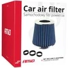 Kūginis oro filtras automobiliui, universalus, mėlynas, su 3 adapteriais, AMIO-02458