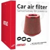 Kūginis oro filtras automobiliui, universalus, raudonas, su 3 adapteriais, AMIO-01042