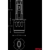 LED automobilinės lemputės H3 F26 PRO LumiTec LIMITED +130% DUO FULL CANBUS 12V/24V AMIO-04870