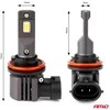 LED žibintų lemputės X4-series AVIATOR H8/H9/H11/H16 6500K max 44W AMIO-03765