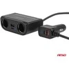 Lizdo skirstytuvas 12/24V su USB-C USB-A QC3.0 PD3.0 120W AMIO-04837
